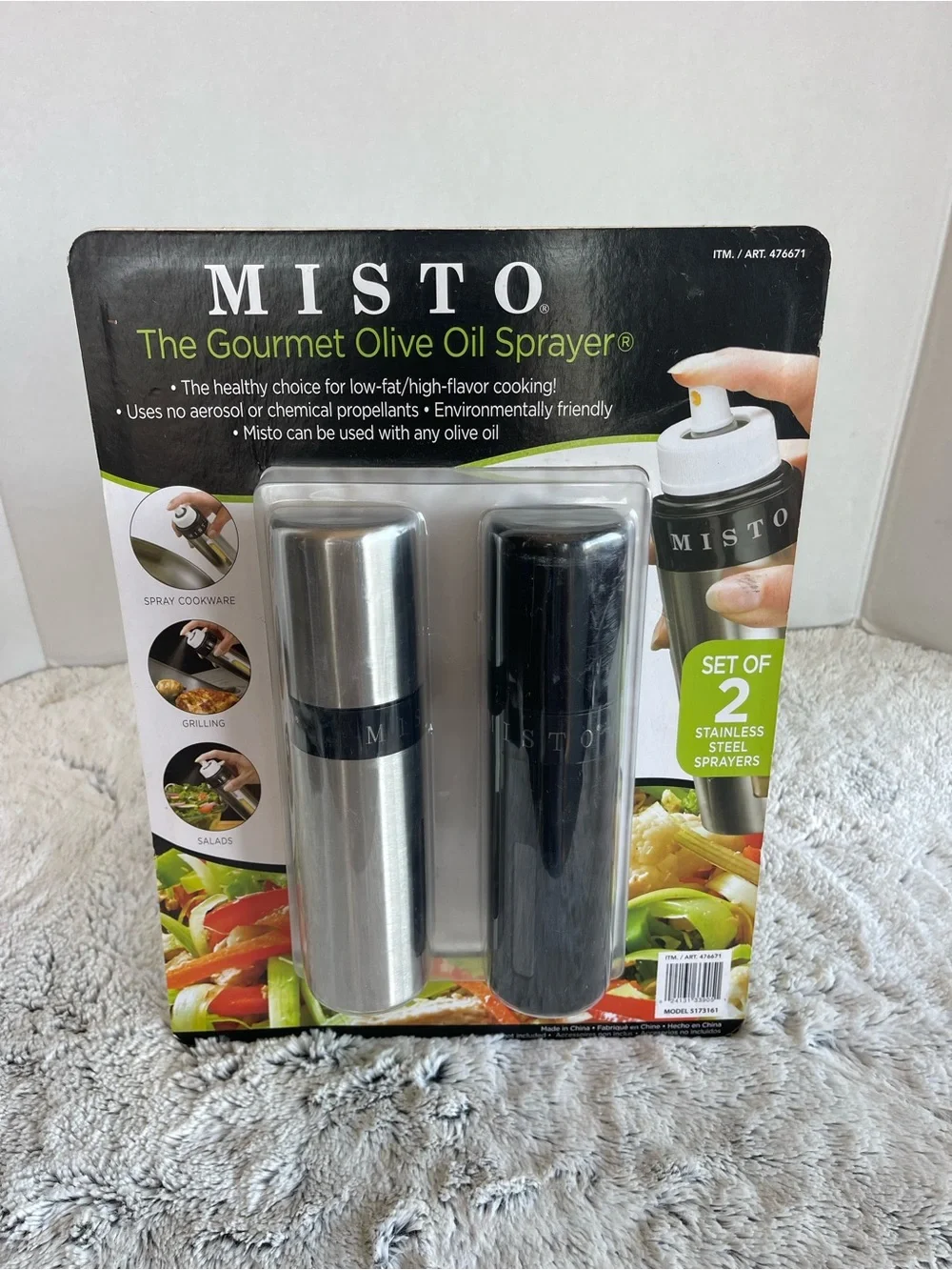 Misto Gourmet Aluminum Olive Oil Sprayer Set of 2